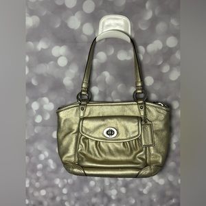 GOLD EUC Coach Purse